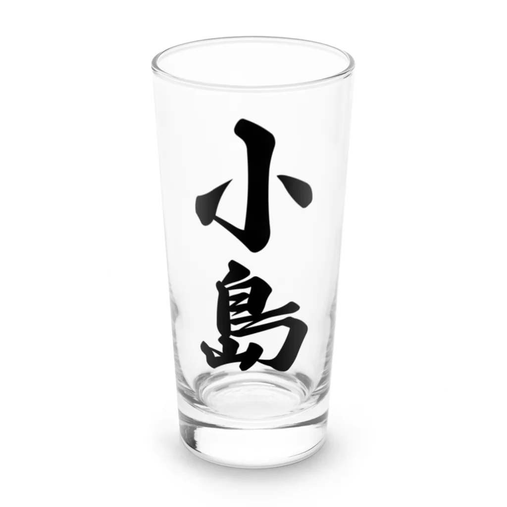 着る文字屋の小島 Long Sized Water Glass :front