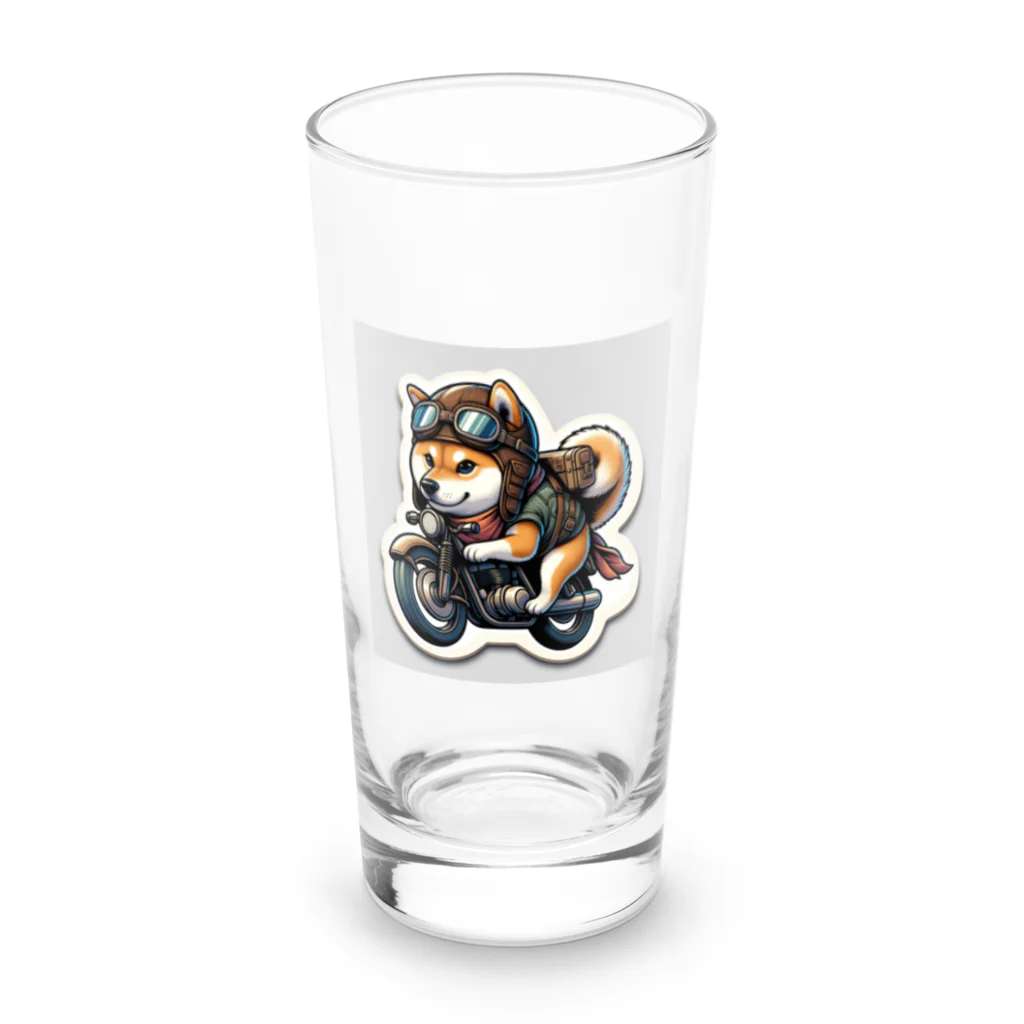 シバライダーロードの柴ライダーロード Long Sized Water Glass :front