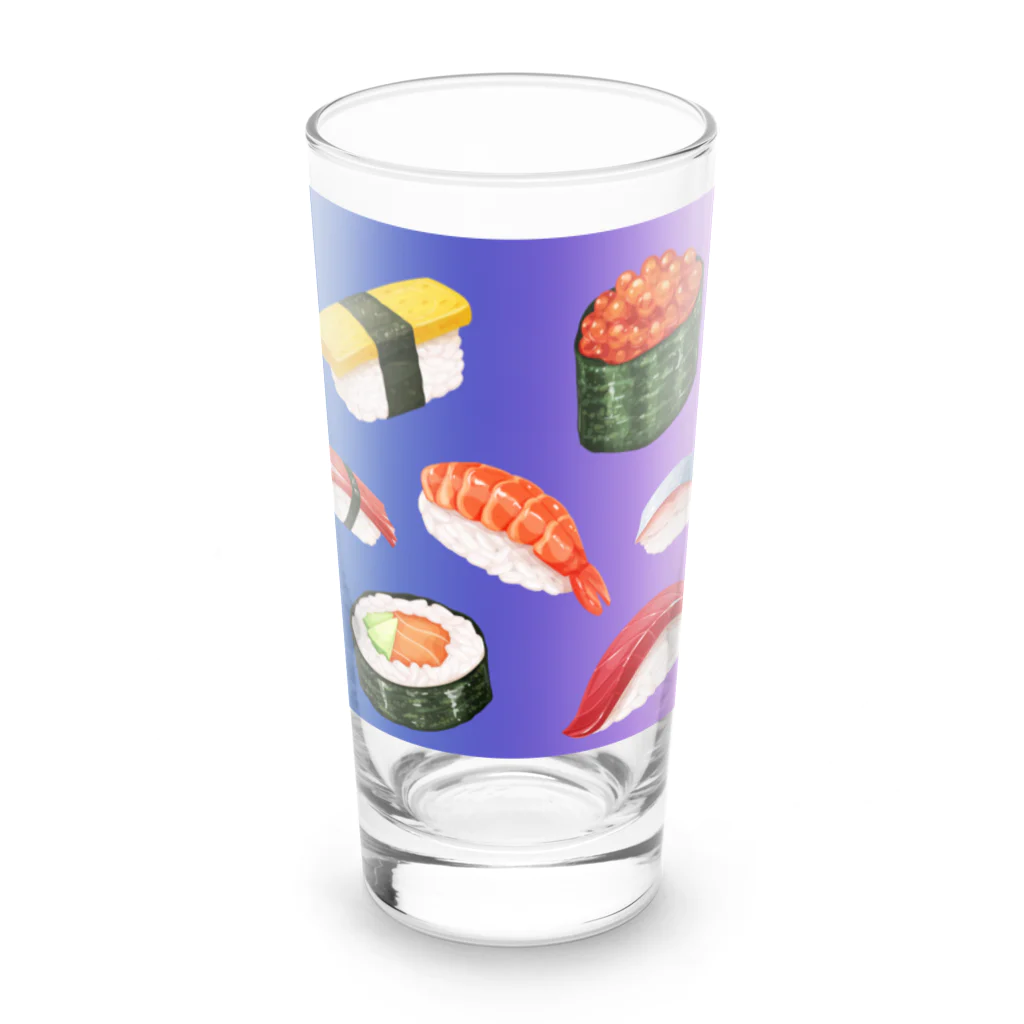 ポンキチはうすのすしのえ Long Sized Water Glass :front