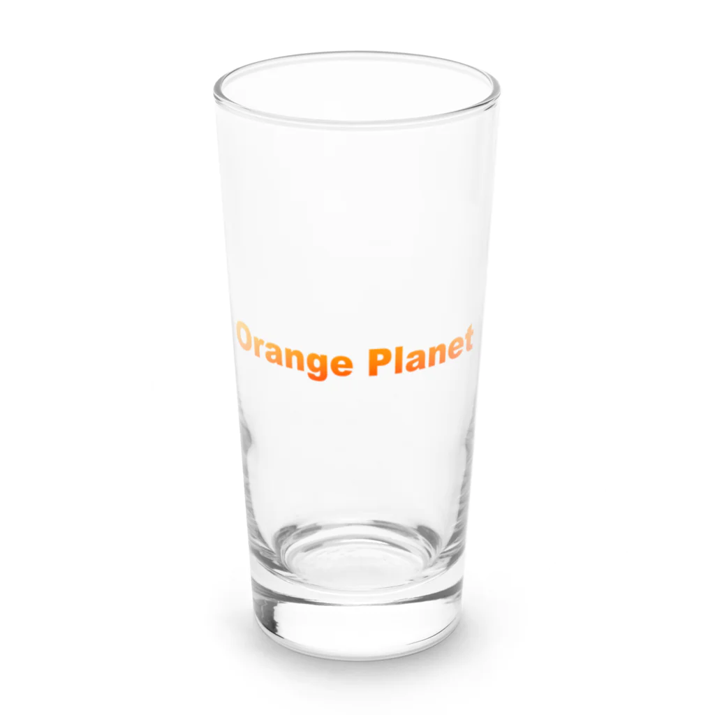 usabit.のぐっず屋さんの社長が欲しかっただけorange planet Long Sized Water Glass :front