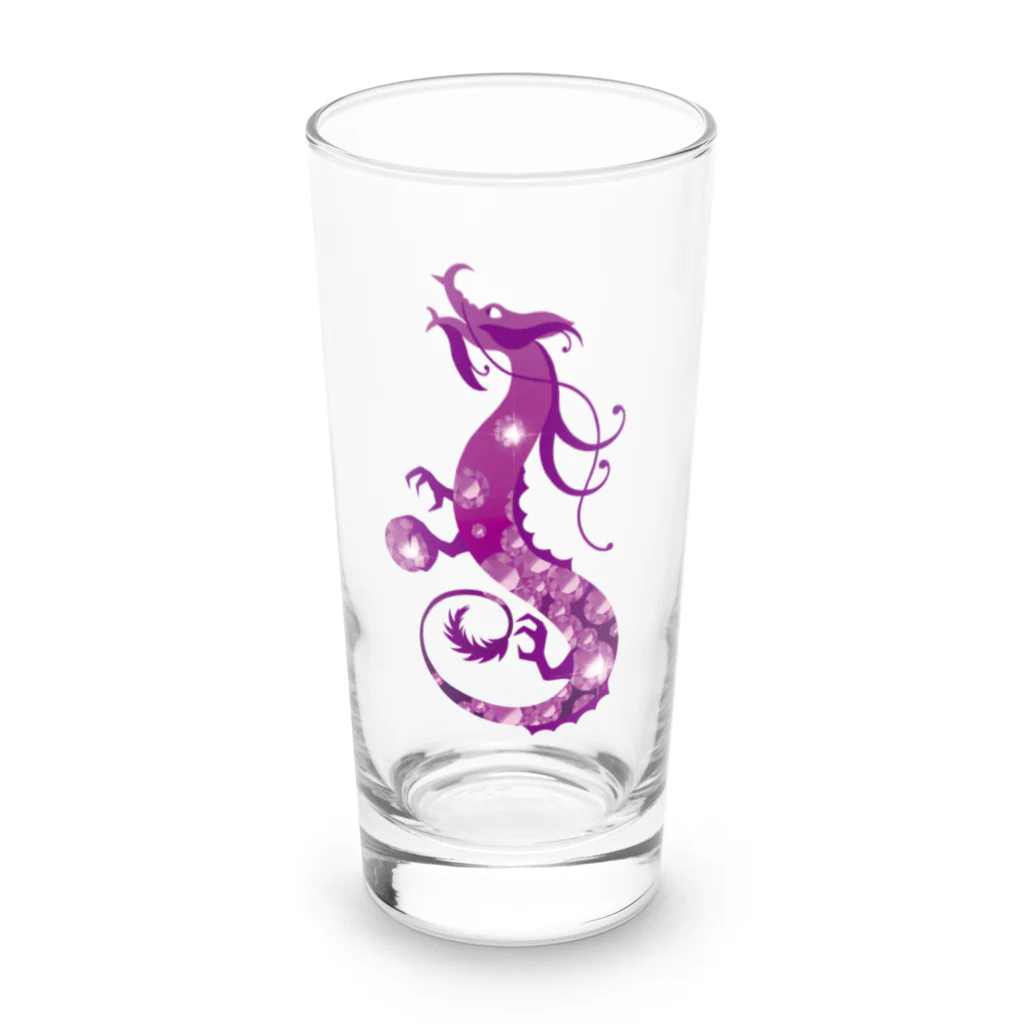 Sparkle＆Artのアメジストドラゴングラス（2月誕生石） Long Sized Water Glass :front