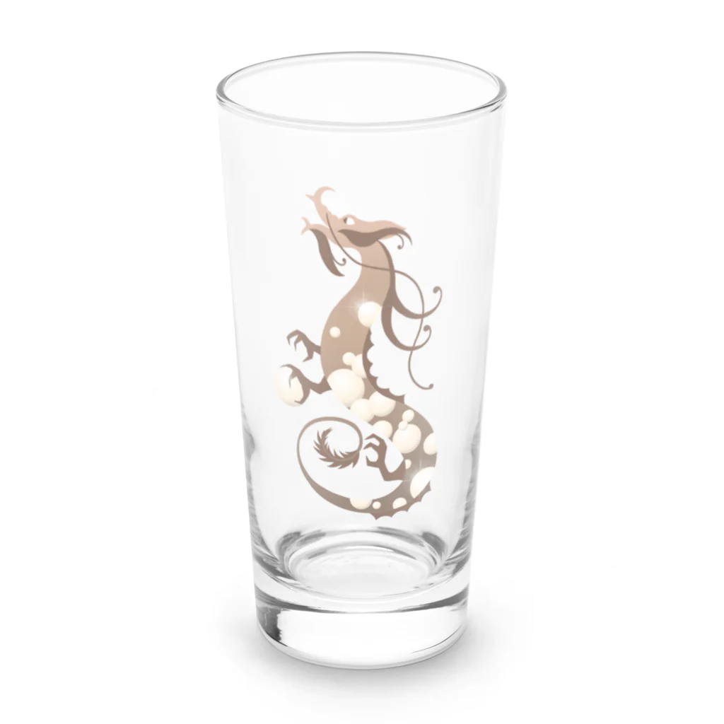 Sparkle＆Artのパールドラゴングラス（6月誕生石） Long Sized Water Glass :front