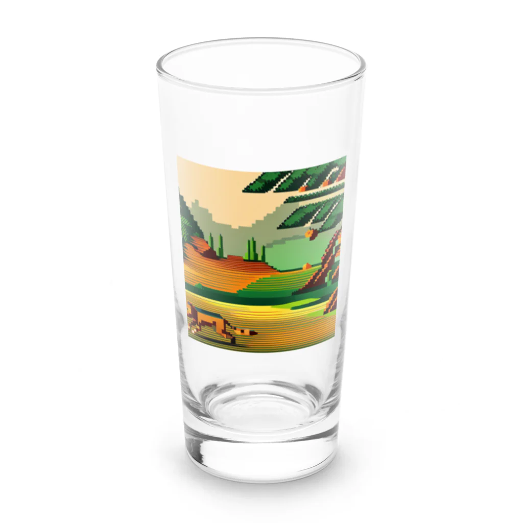 lallypipiのドット柄の世界「野生の王国」グッズ Long Sized Water Glass :front