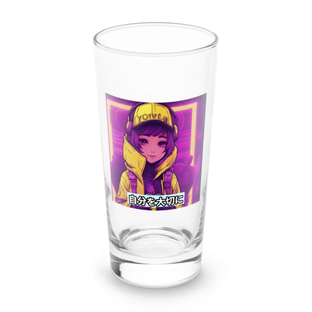 evahmonの光の戦士シリーズ・ひかりちゃん Long Sized Water Glass :front