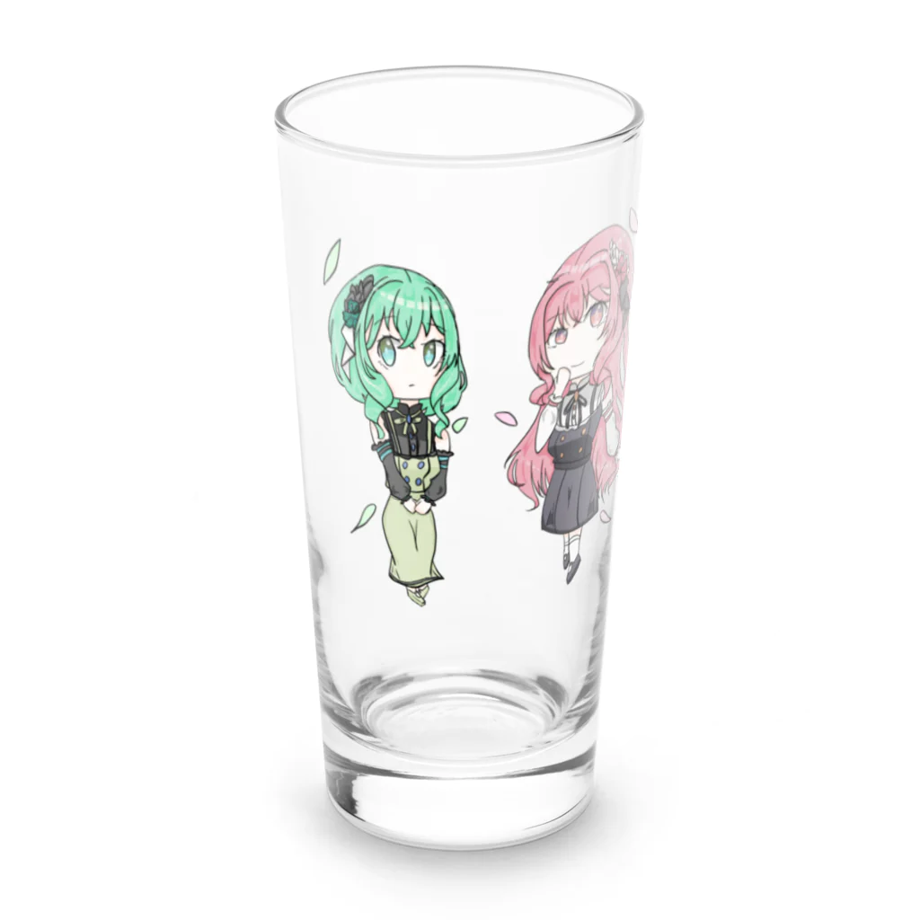 Tako-2daime shopの双子ちゃん Long Sized Water Glass :front