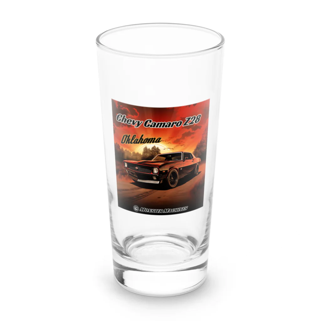 ｱｰﾄｷﾞｬﾗﾘｰ こっそり堂 (笑のChevy Camaro Z28 Oklahoma モンスターマシーン Long Sized Water Glass :front