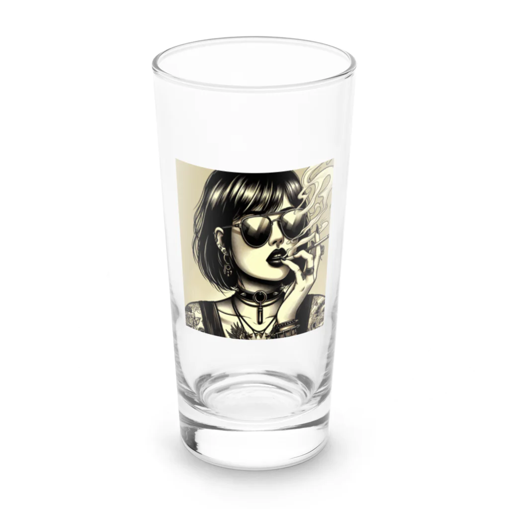 おふざけのパンク女 Long Sized Water Glass :front