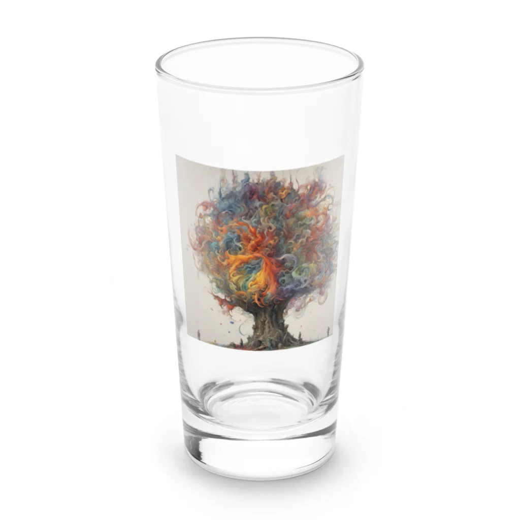 アートフュージョンの幻想の木のグッズ Long Sized Water Glass :front