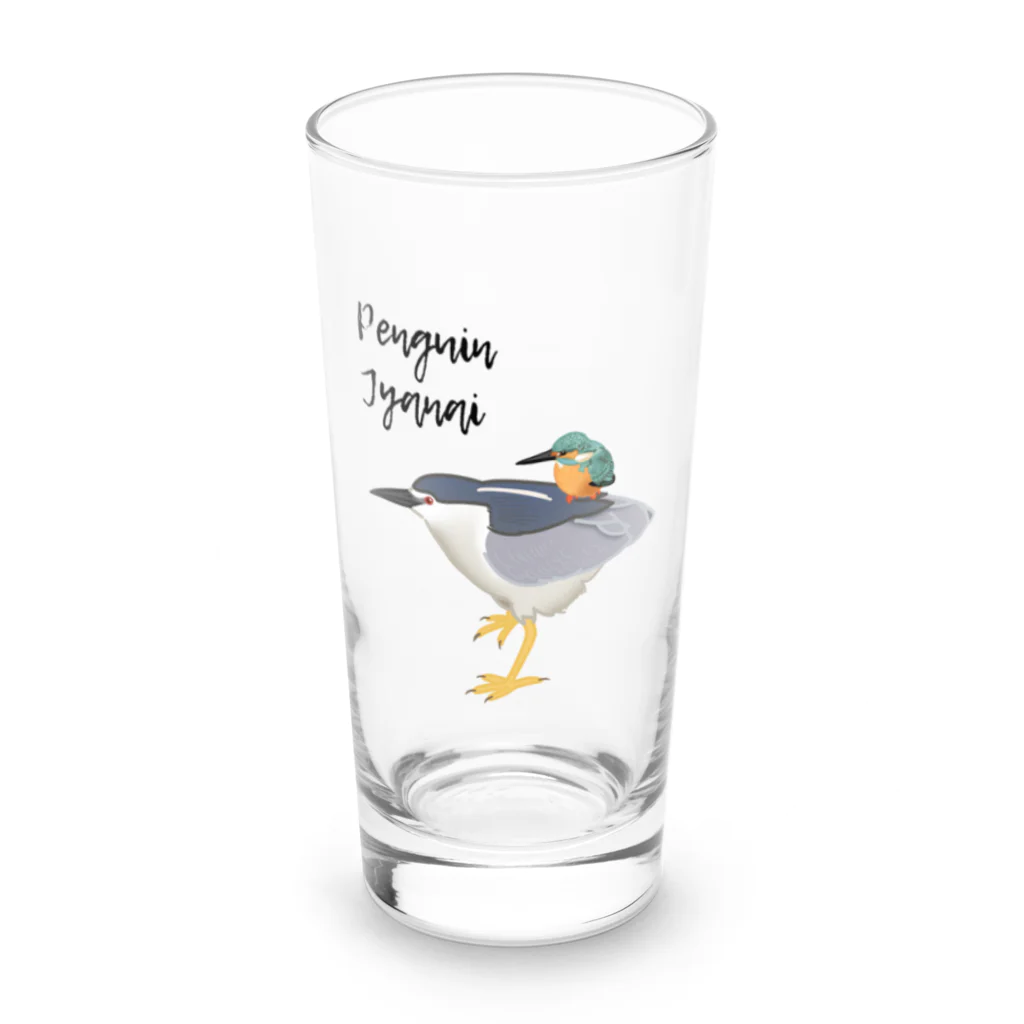 やちよ｜リアル鳥イラストのPenguin Jyanai with Penguin Long Sized Water Glass :front