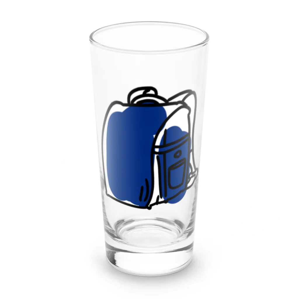 タカのどきどき青いランドセル Long Sized Water Glass :front