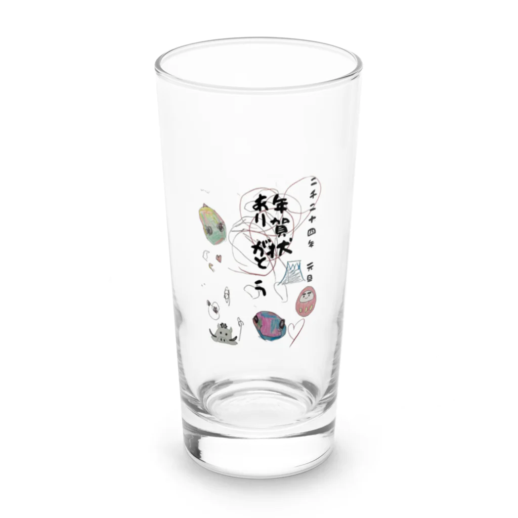 EIMの新年の始まりです Long Sized Water Glass :front