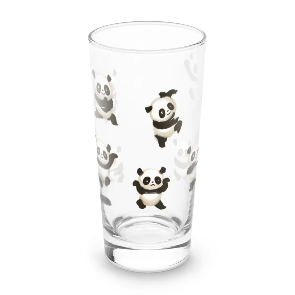 segasworksの功夫のパンダちゃん（横構図） Long Sized Water Glass :front