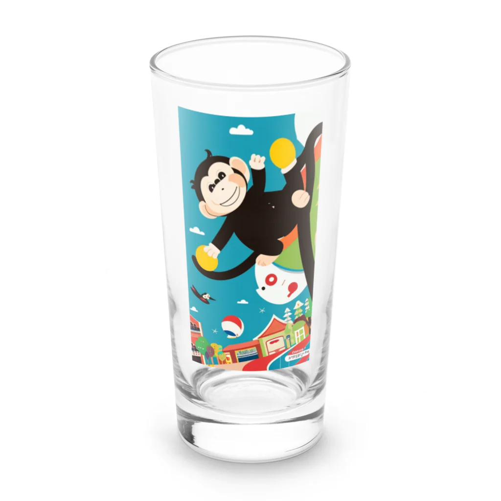 英語deクイズ！の英語deクイズ！アイコンキャラクター Long Sized Water Glass :front