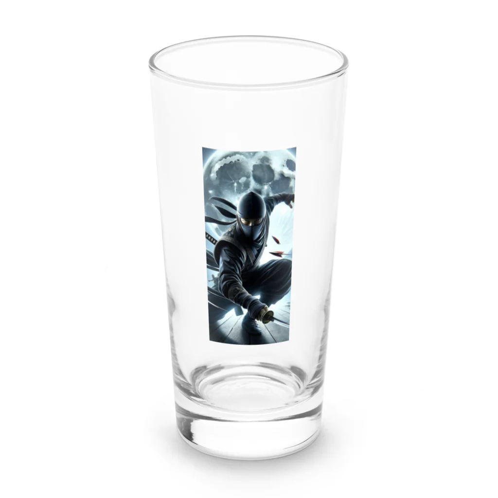 タマちゃんの黒猿 Long Sized Water Glass :front