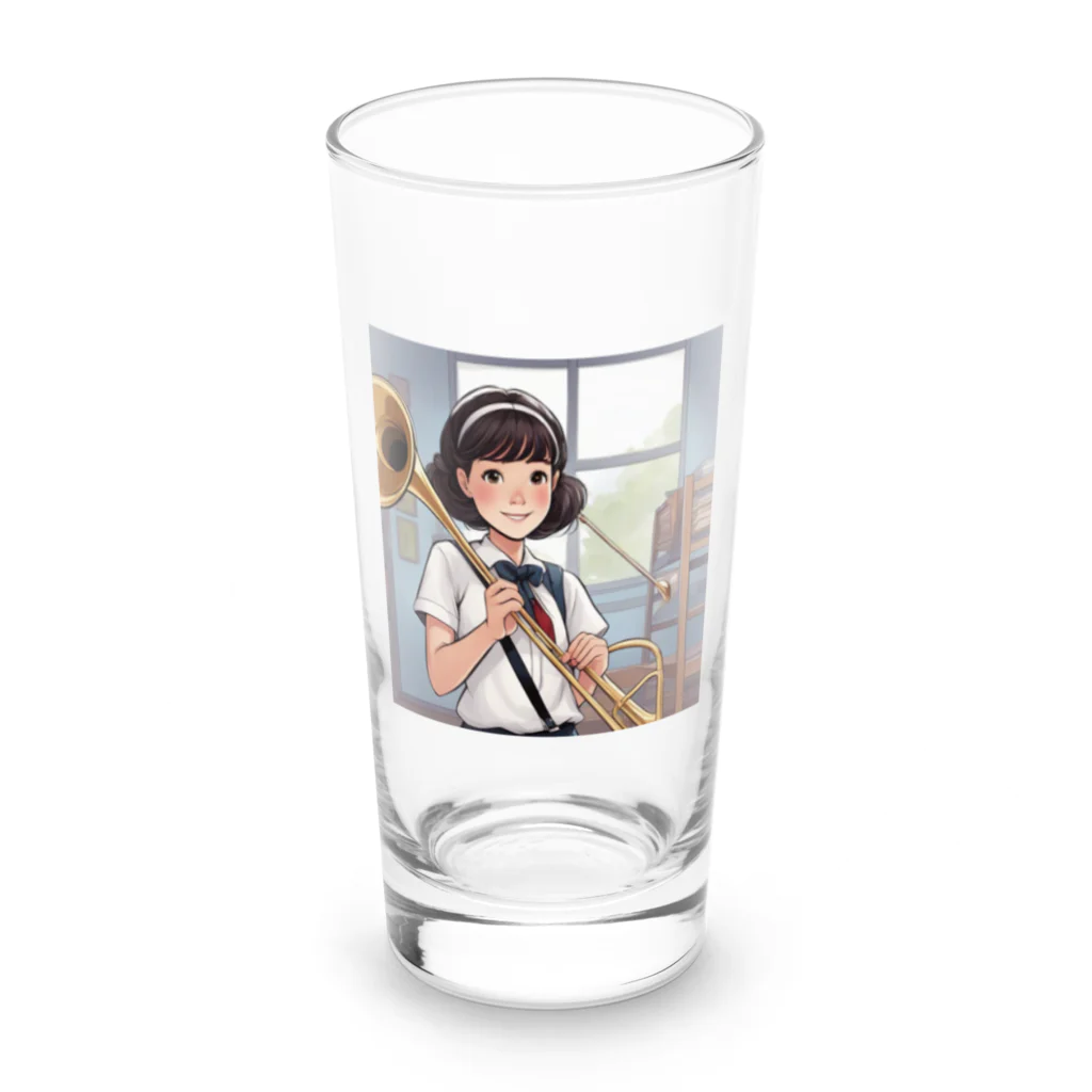 ほっこり絵音舎の部活動中！さらちゃん！！ Long Sized Water Glass :front