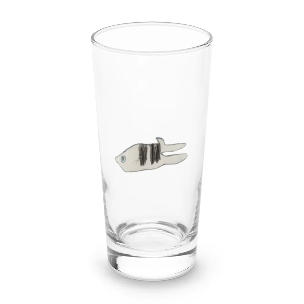 オカメインコとコーヒーの関係性について〜画伯さあしす在廊〜のサアシスのおさかな2 Long Sized Water Glass :front