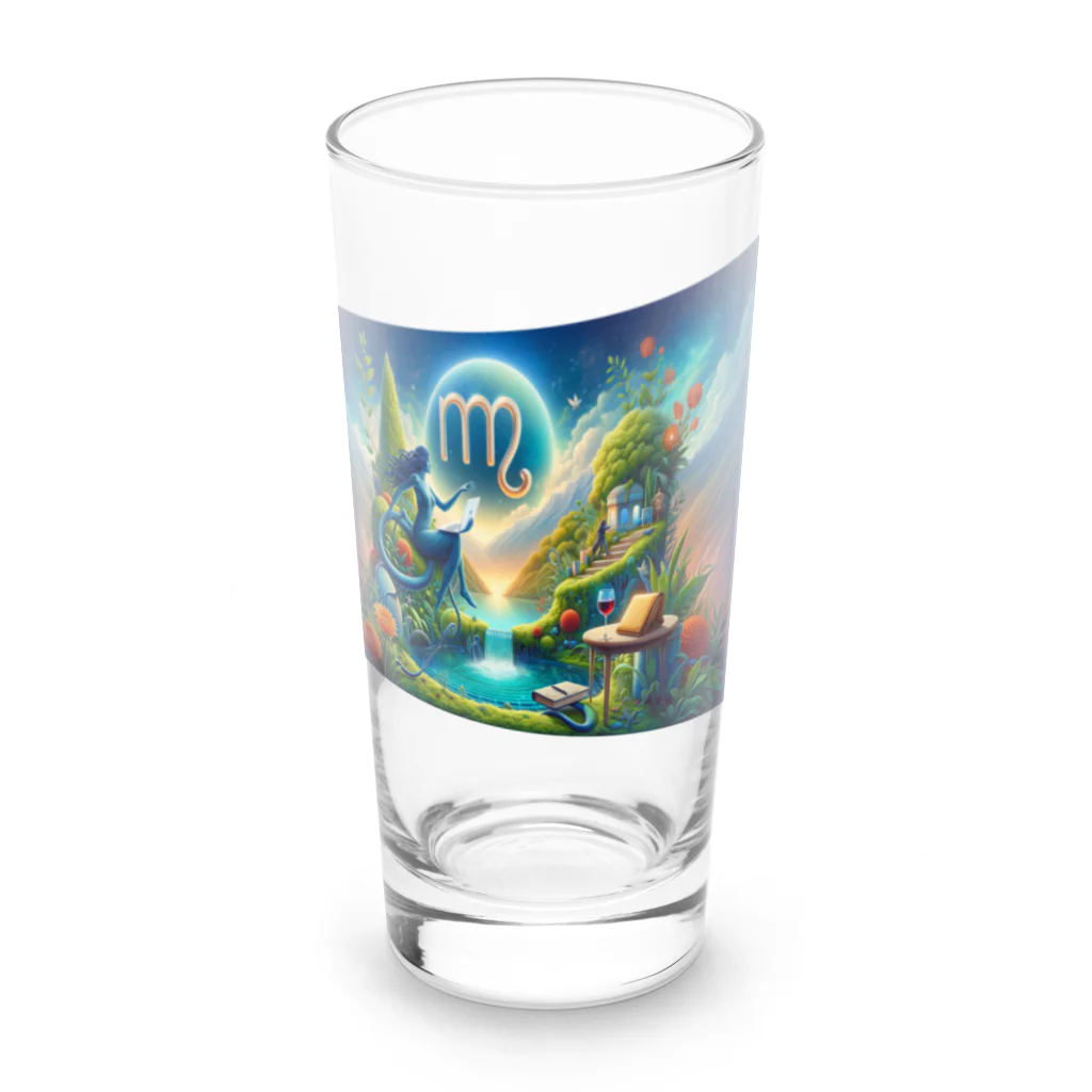 niko&PANDA shopのおとめ座　運気上昇 Long Sized Water Glass :front