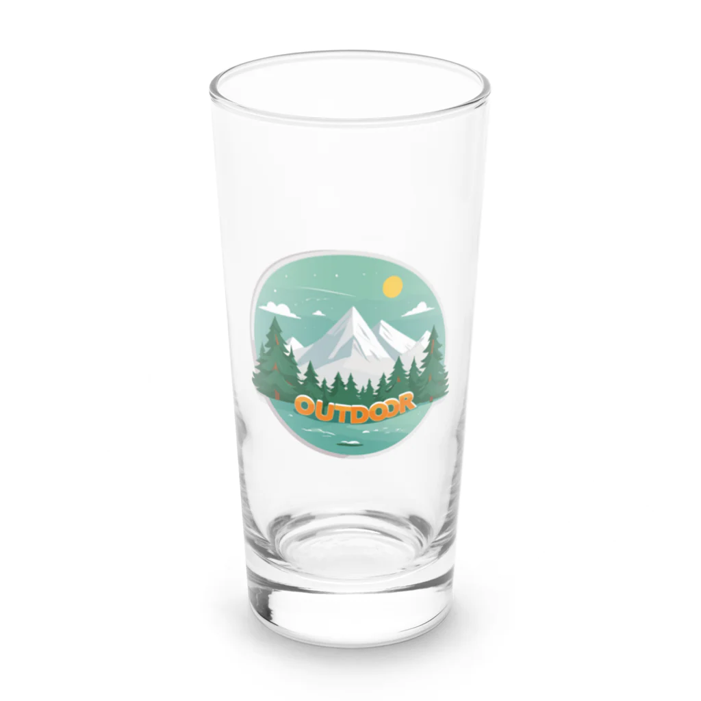 ファンシーTシャツ屋のアウトドアーワッペン Long Sized Water Glass :front