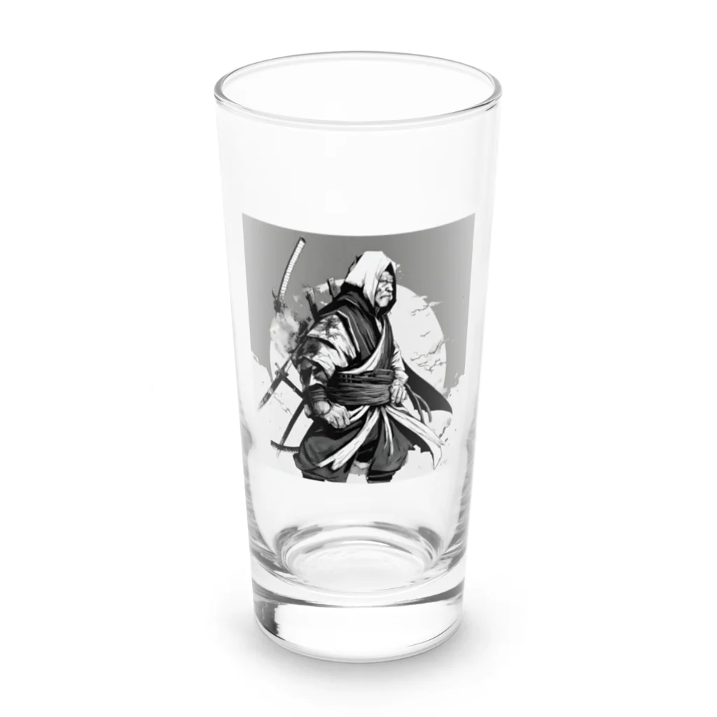 にんにんにんじゃのベテラン忍者のグッズ Long Sized Water Glass :front