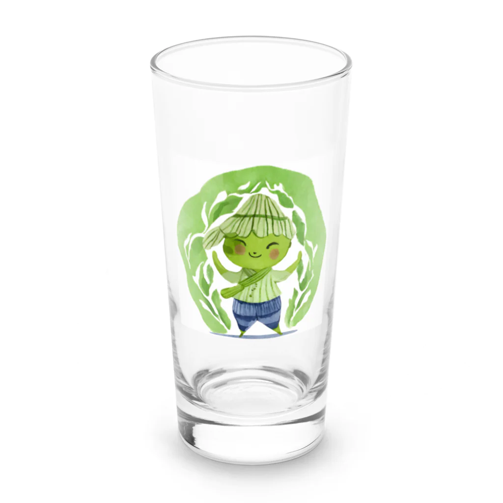 にんにんにんじゃの抹茶の小人 Long Sized Water Glass :front