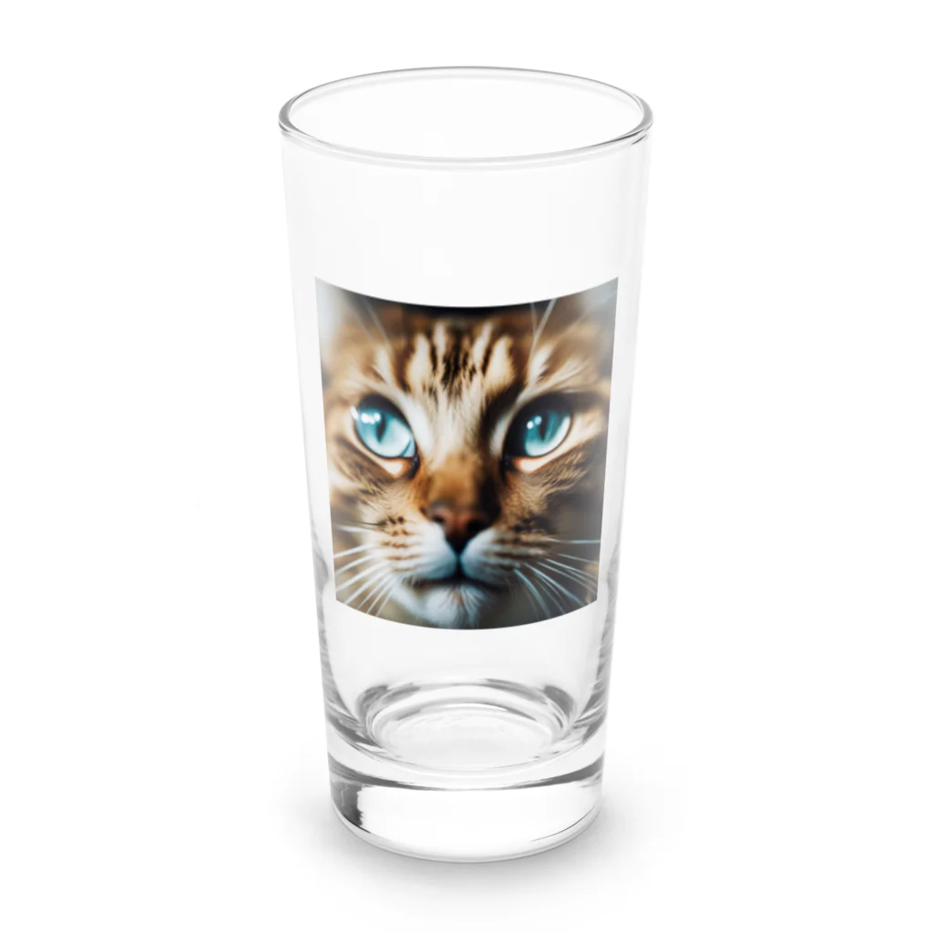 しんの考え事している猫 Long Sized Water Glass :front