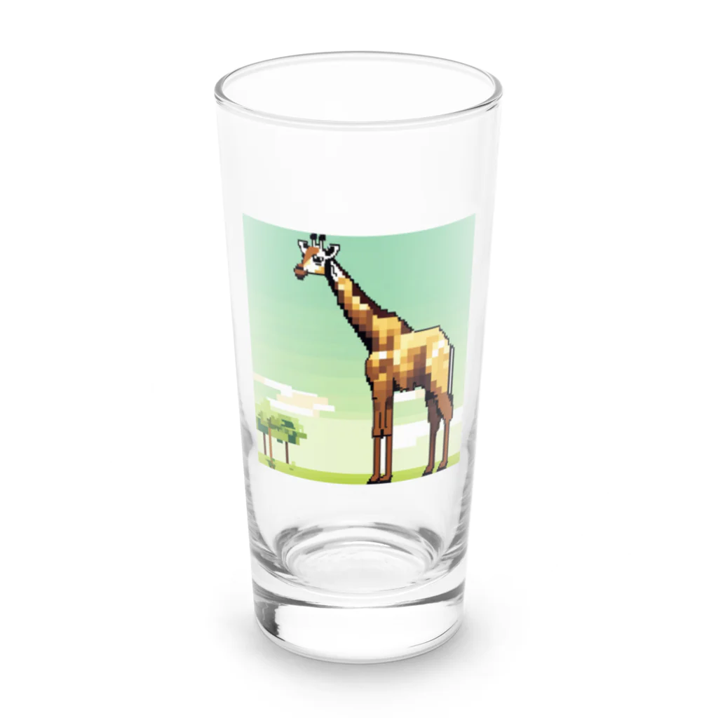 okinawa-okinawa-okinawaのドット絵キリン Long Sized Water Glass :front