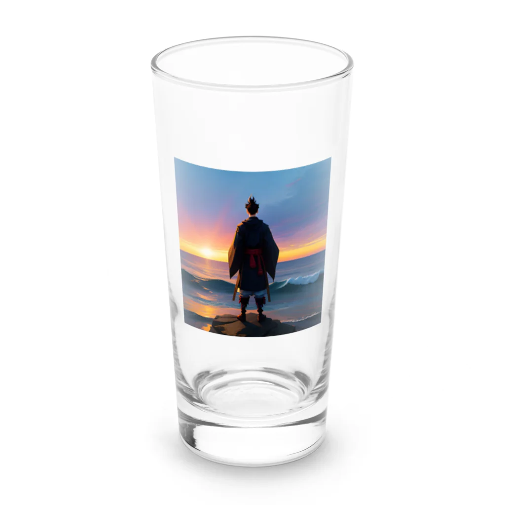 810aoの海の神 Long Sized Water Glass :front