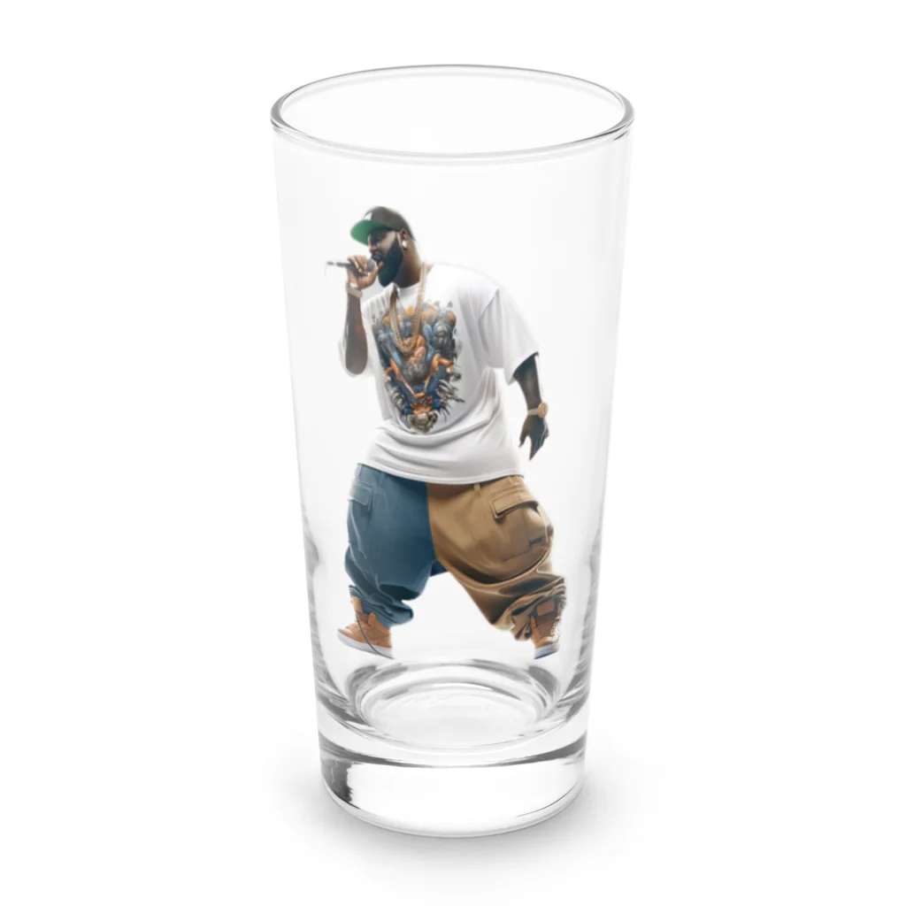 hoodie styleの天才ラッパー Long Sized Water Glass :front