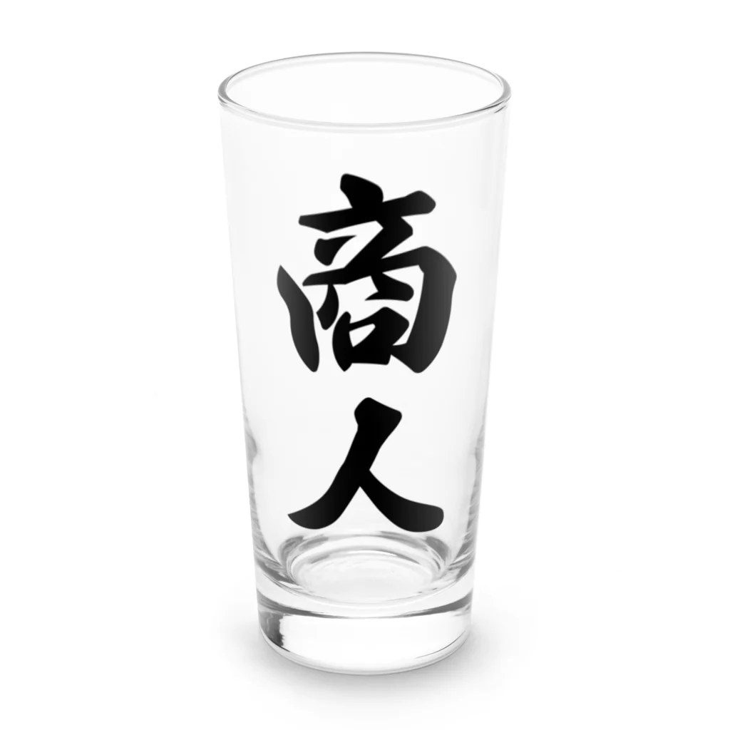 着る文字屋の商人 Long Sized Water Glass :front