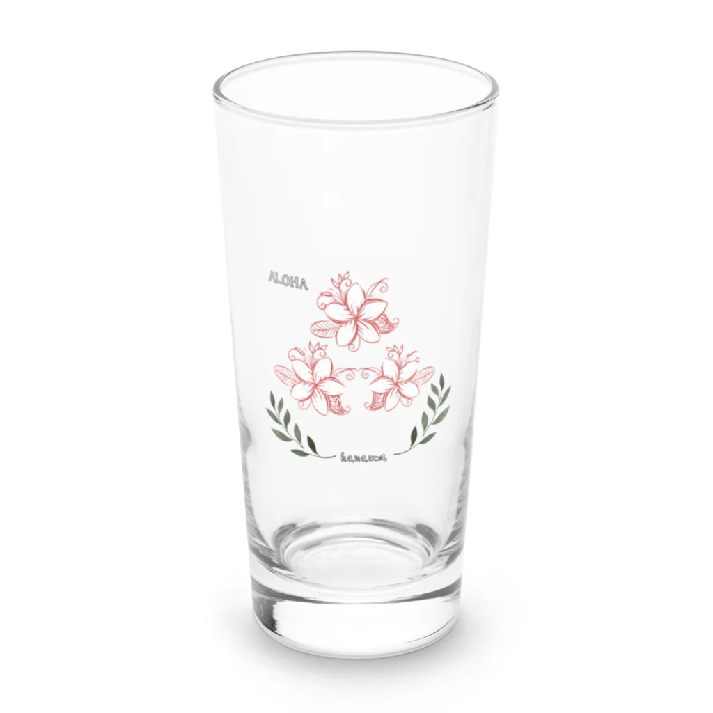 花馬〜Hanauma〜のプルメリアさん Long Sized Water Glass :front