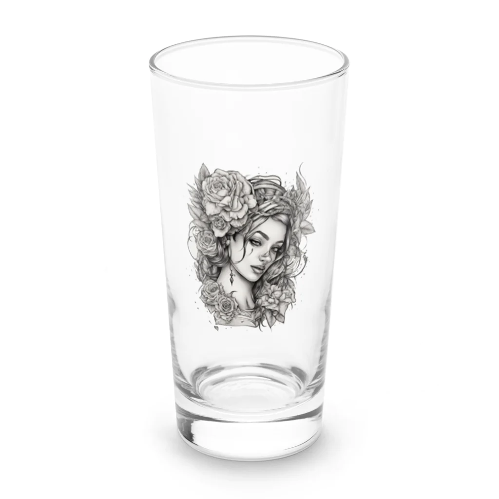 エスティーの美しい女性 Long Sized Water Glass :front