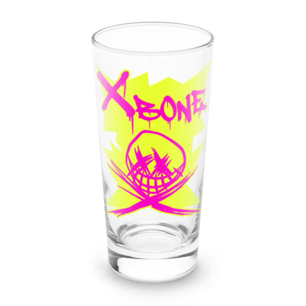 Ａ’ｚｗｏｒｋＳのRAKUGAKIXBONE PNKonYEL NEON Long Sized Water Glass :front