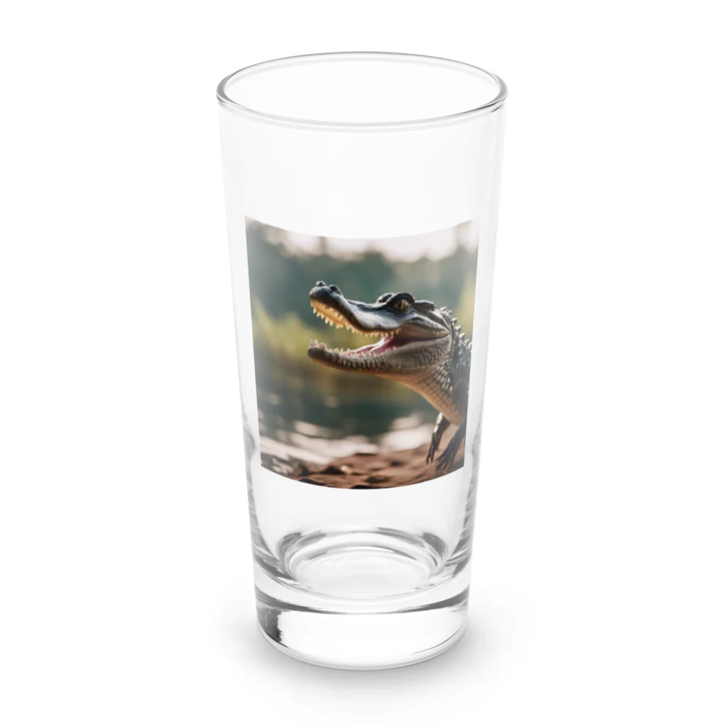 クロコダイリテンのTheWANI-right- Long Sized Water Glass :front