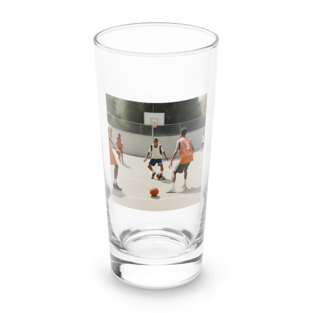 jmdapuwmdのサッカーバスケ Long Sized Water Glass :front