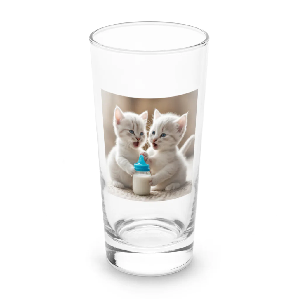 xwd28の双子の子猫 Long Sized Water Glass :front