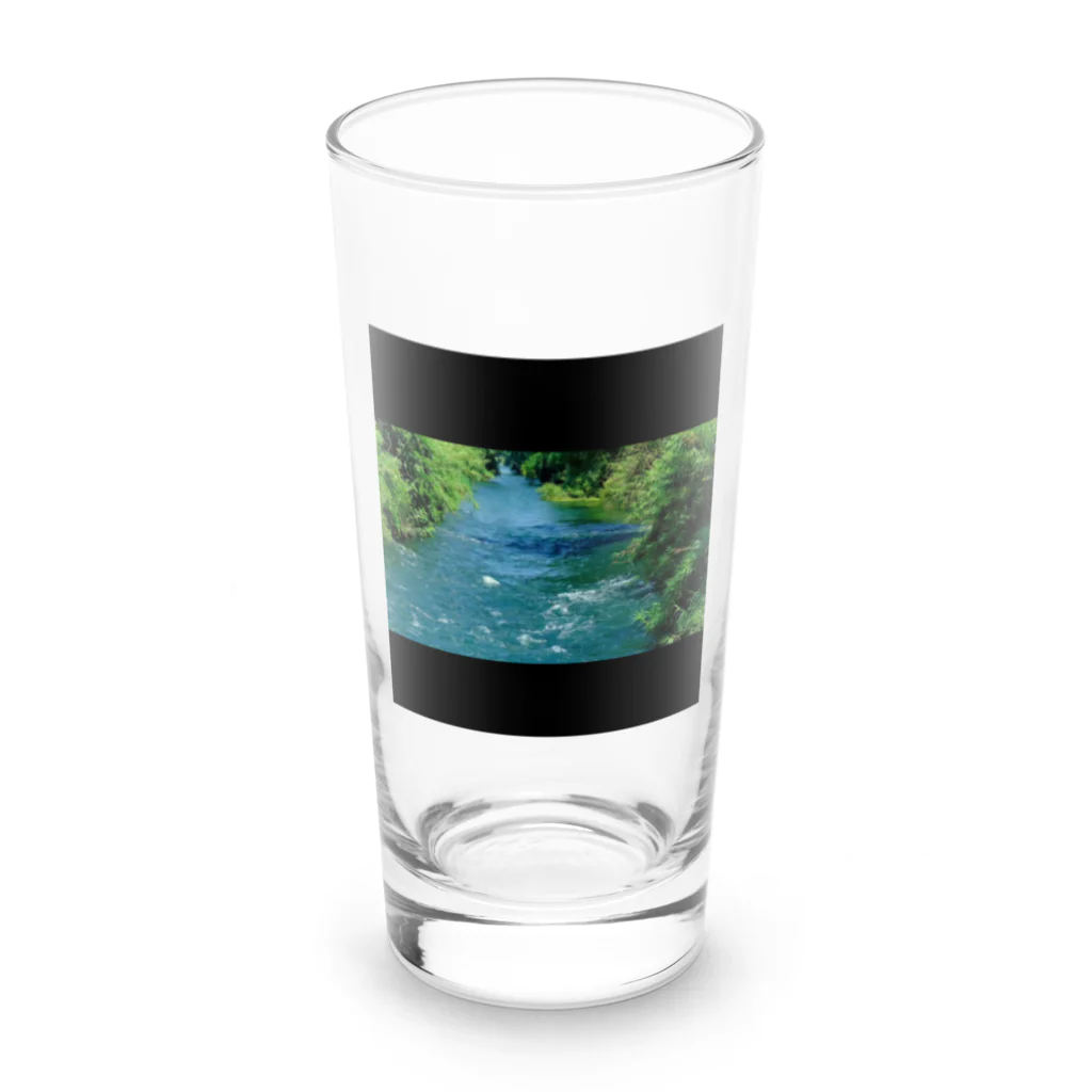 ココロ葉shopのせせらぎ川原 Long Sized Water Glass :front