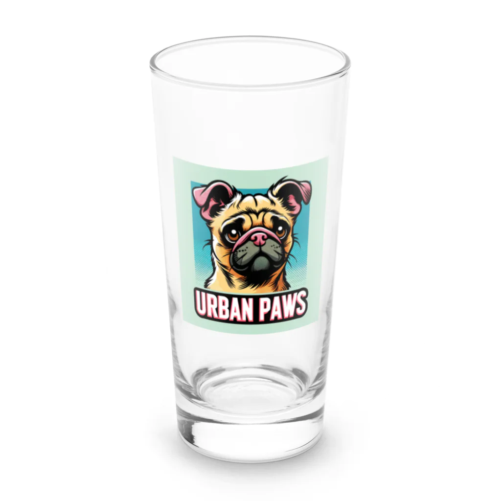 Urban pawsの情けない顔のパグチワワ「Urban paws」 ロンググラス前面