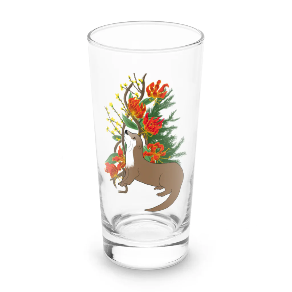 MUGItoMOCOのツメナシカワウソ Long Sized Water Glass :front