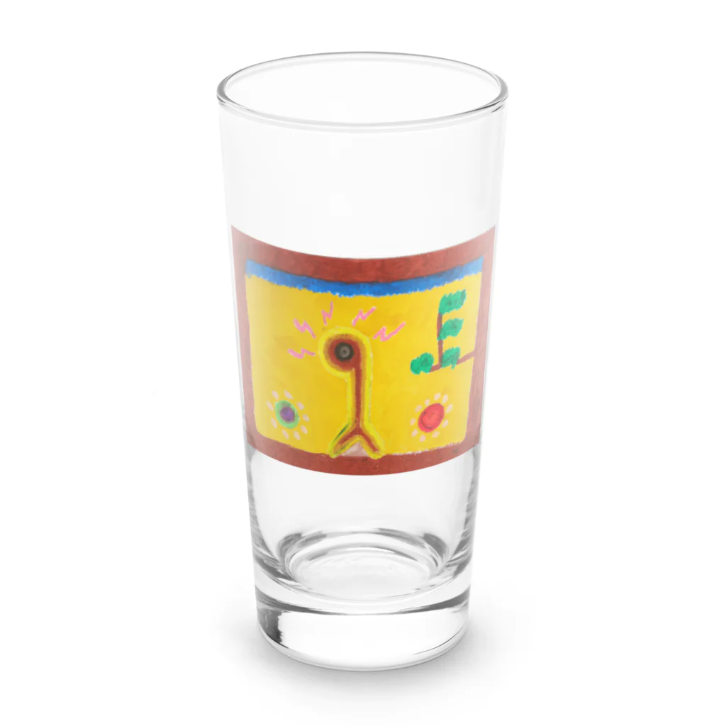 ぴくちゃー55のひとり Long Sized Water Glass :front