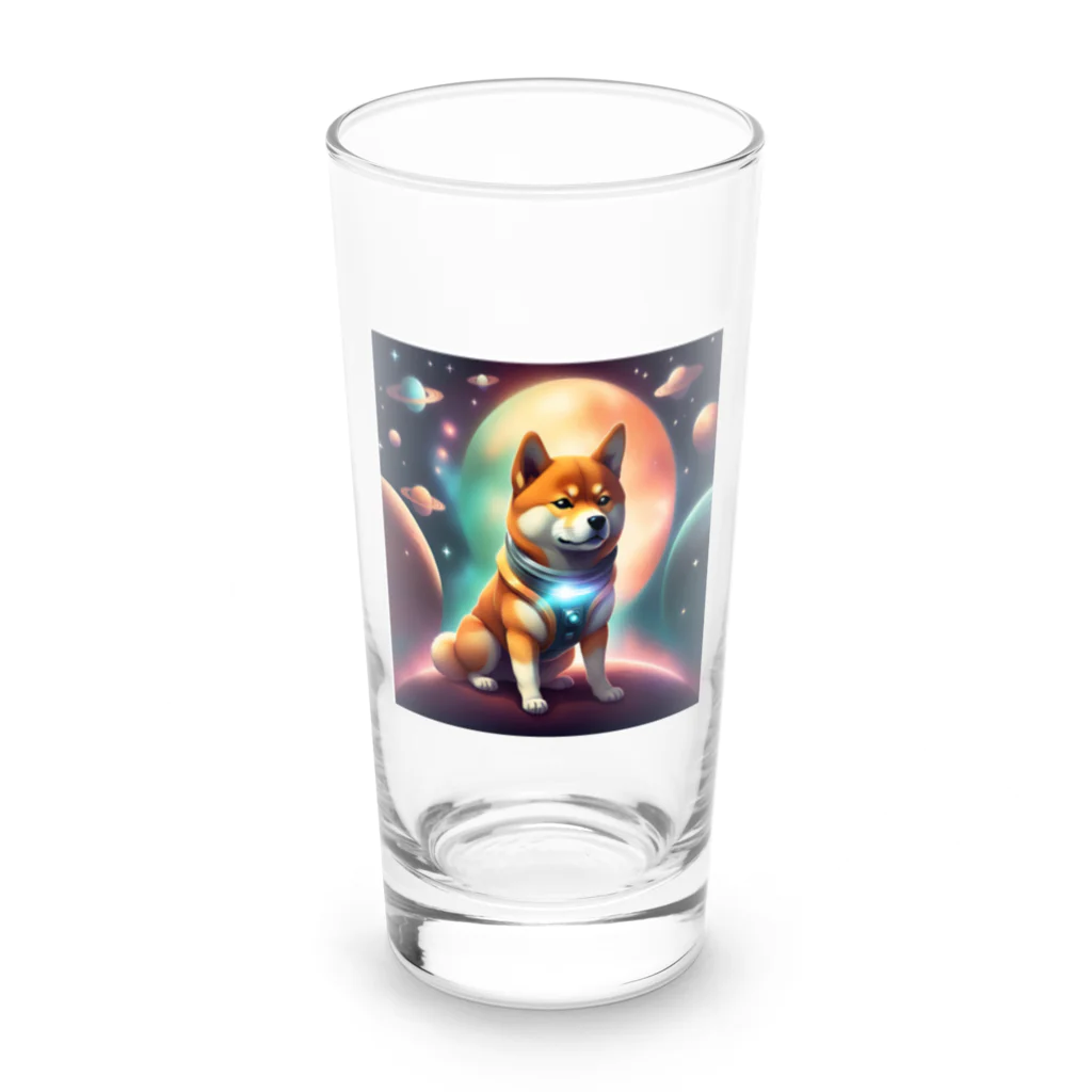  ★Chop chop shoP★の宇宙柴犬 Long Sized Water Glass :front