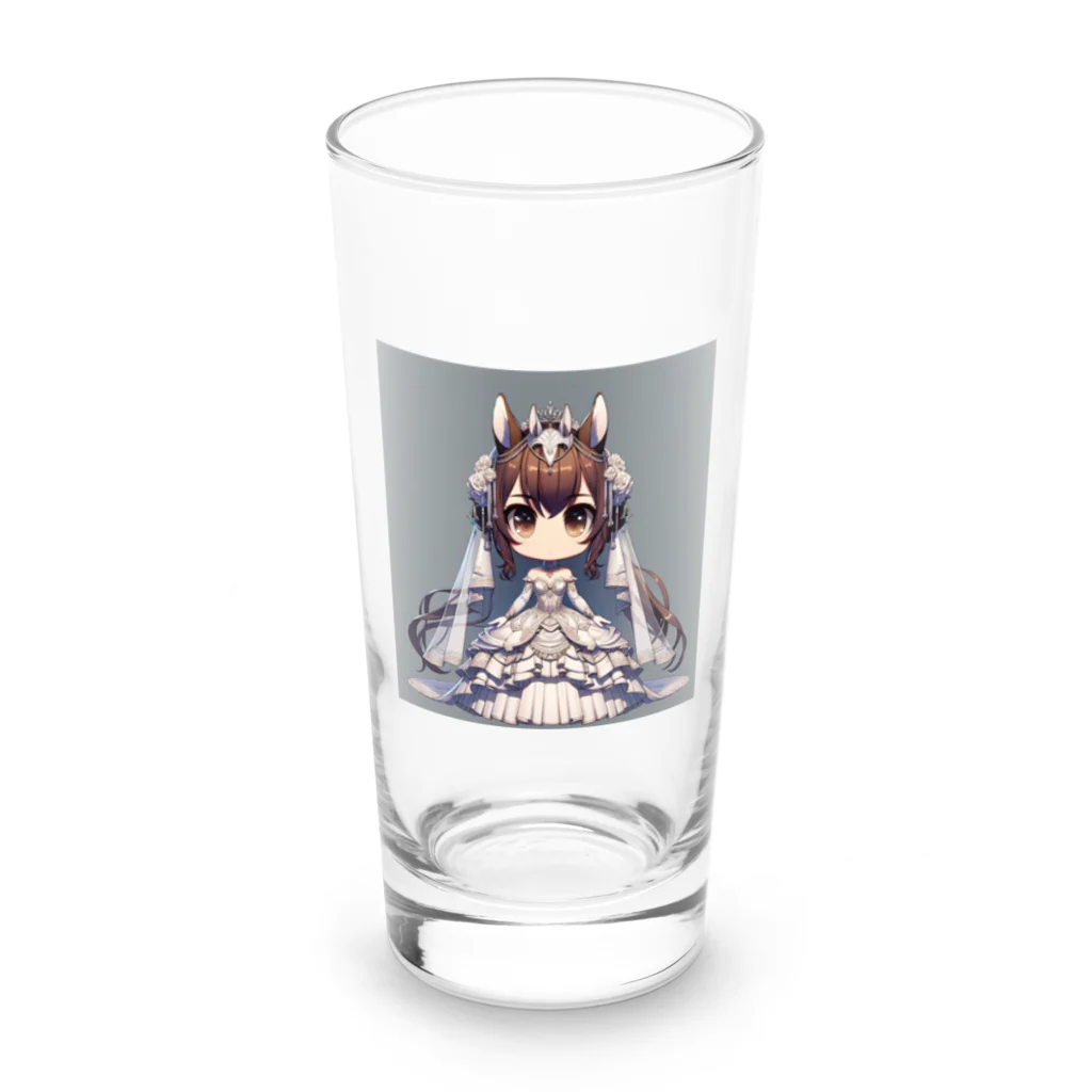 干支シティの午の花嫁 Long Sized Water Glass :front