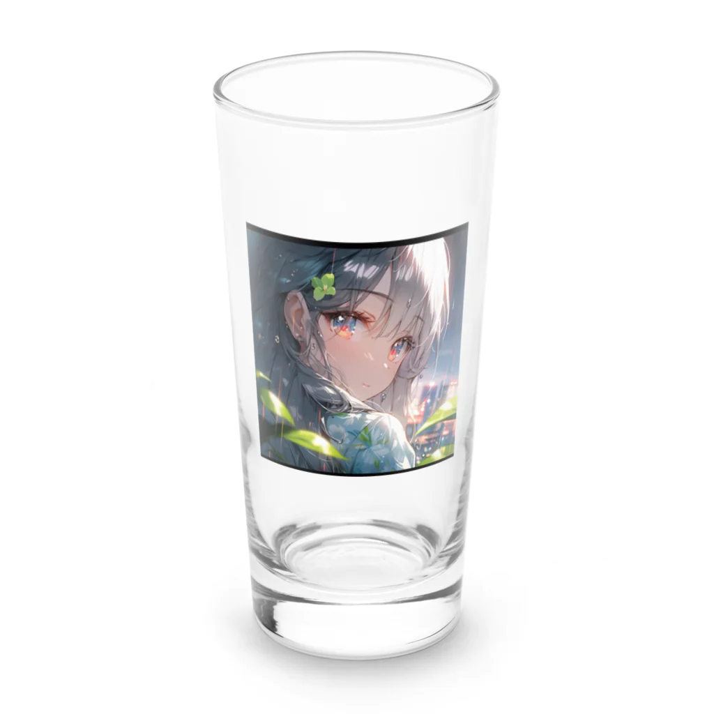 シルバームーンコーストの銀髪美女クローズアップシリーズ1 Long Sized Water Glass :front