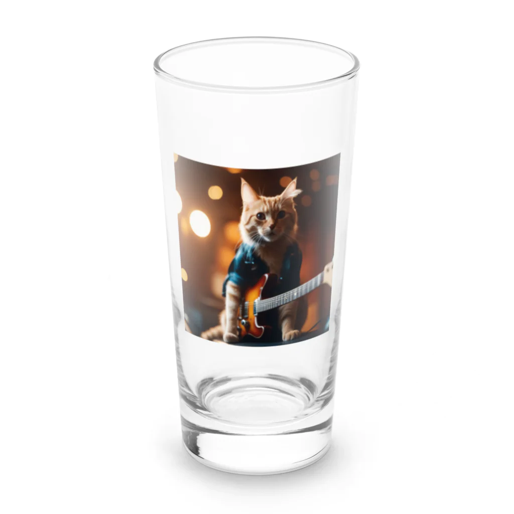 kawaii_catのKawaii Rock Cat Long Sized Water Glass :front