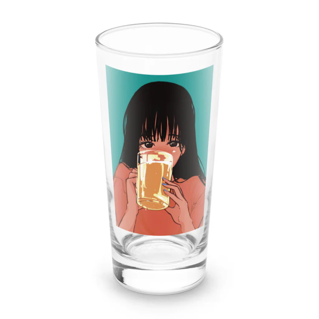 ryou0701lmのほろ酔い美人 Long Sized Water Glass :front