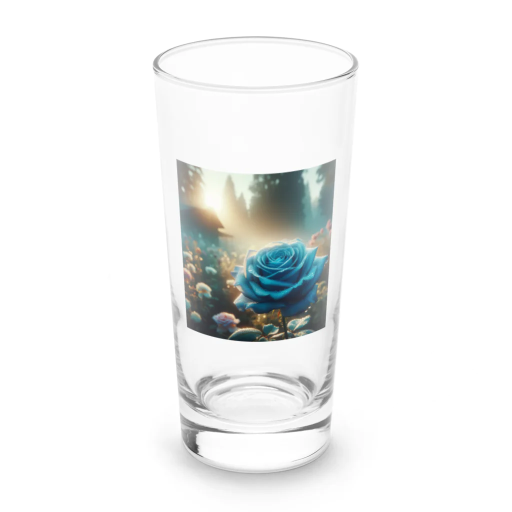 ANTARESの青い薔薇　あさひ Long Sized Water Glass :front