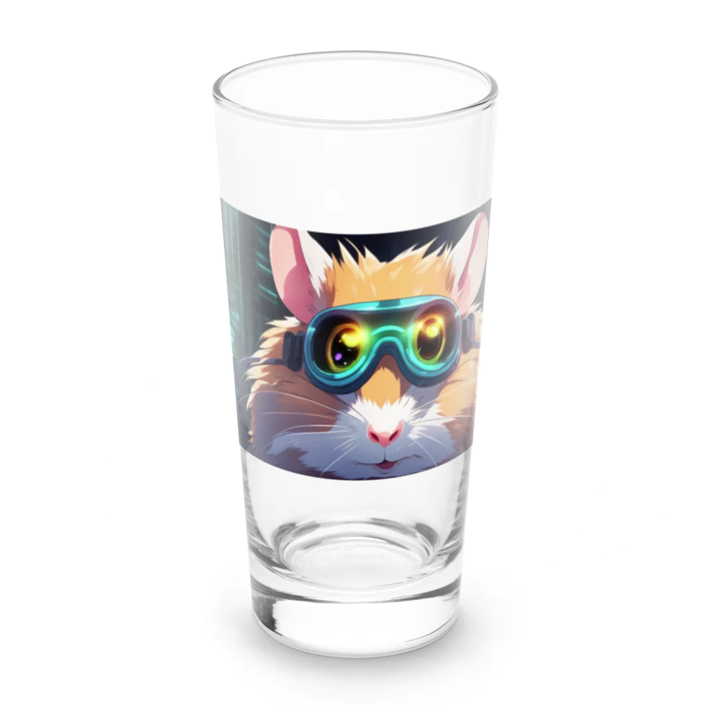 usubokeの「夢のような夜の世界、ハムスターのアニメチックな冒険！」 Long Sized Water Glass :front