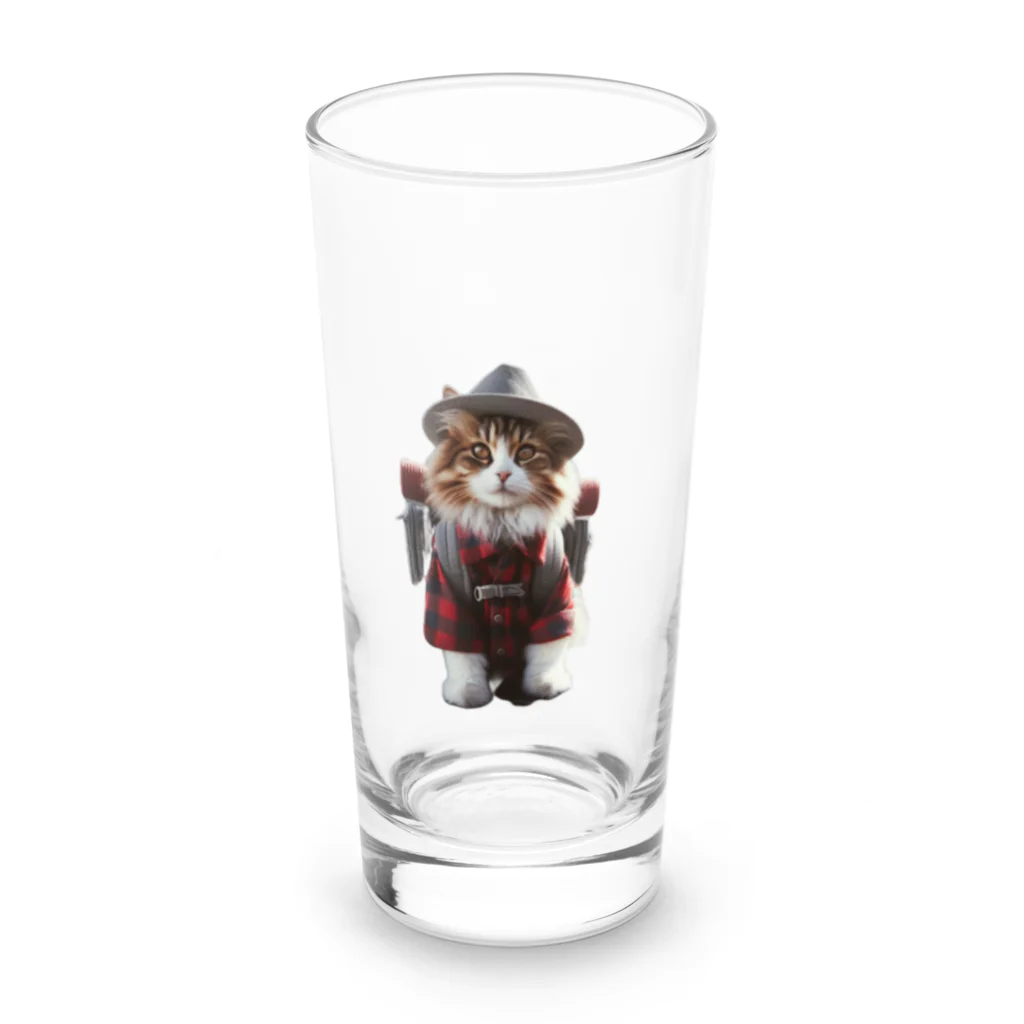 LISPのアルピニスト猫ちゃん３ Long Sized Water Glass :front