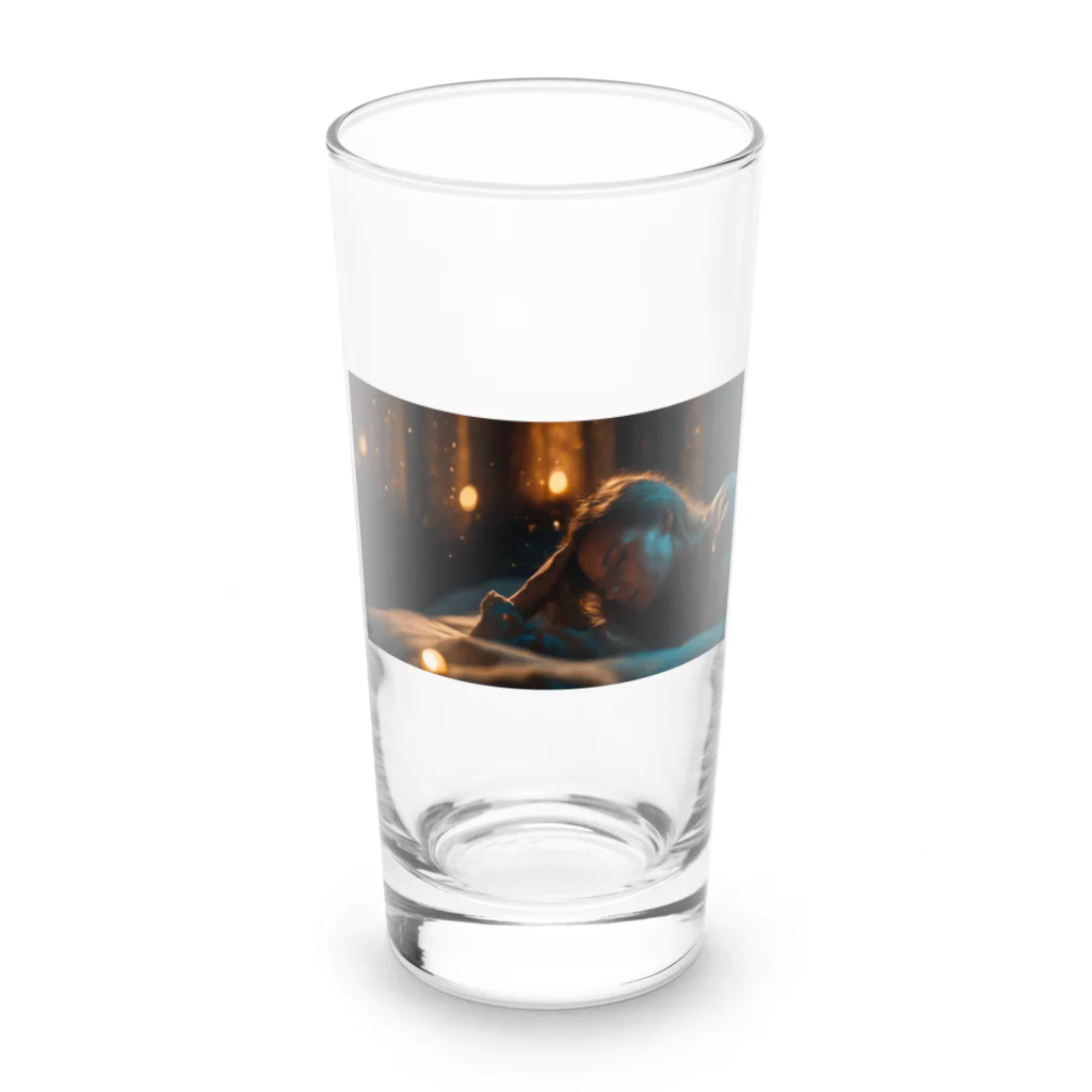 Mioキャンバスの夢工房　 の眠りにつく女性 Long Sized Water Glass :front