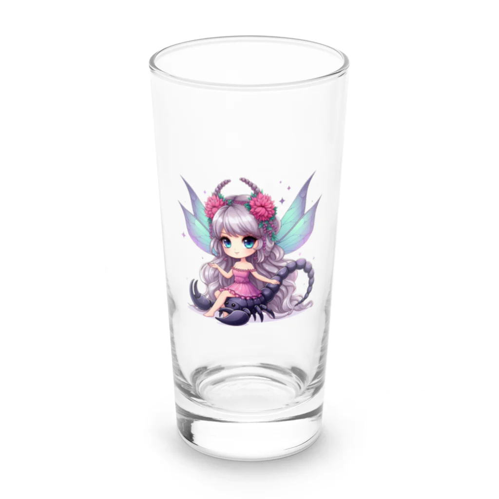 スターボットのさそり座【開運】キャラ Long Sized Water Glass :front