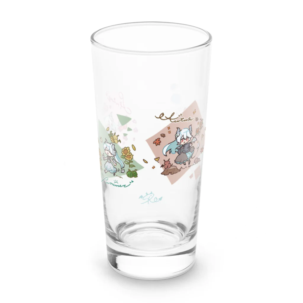 しろあくまショップの四季を楽しむろき Long Sized Water Glass :front